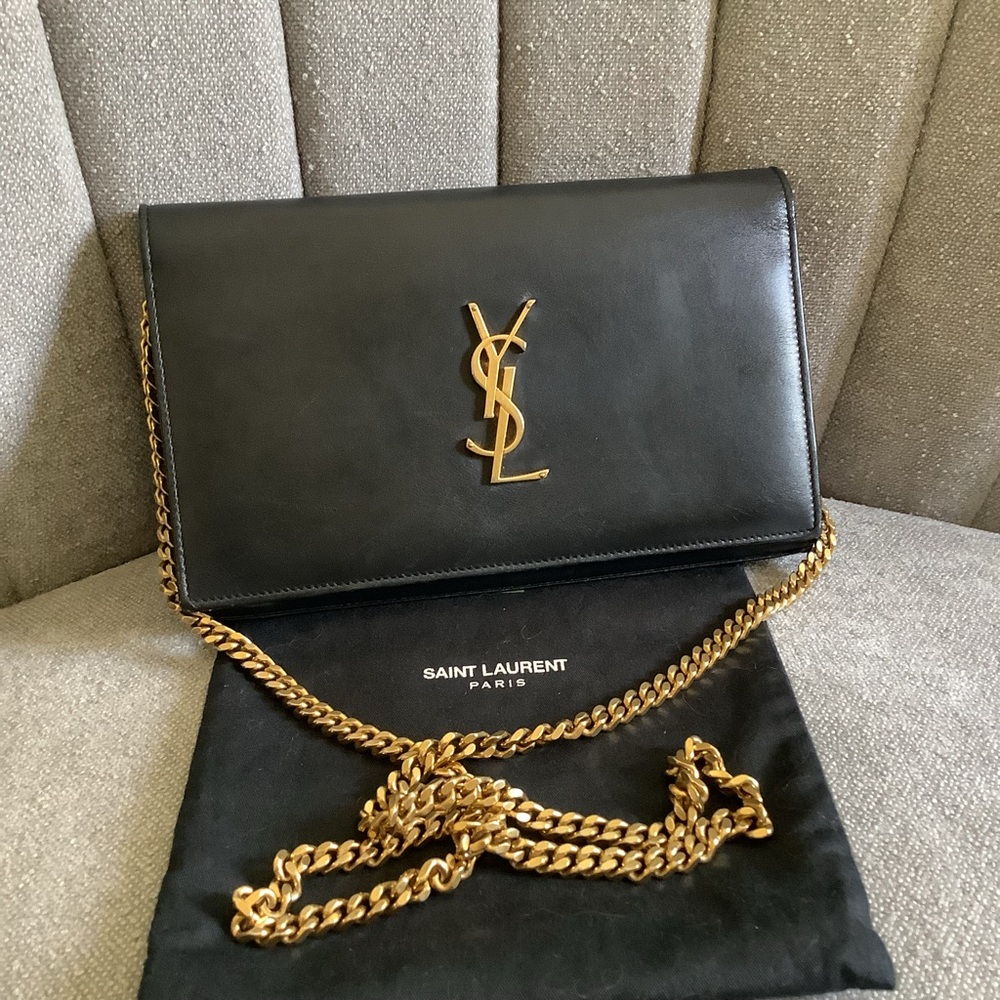YVES SAINT LAURENT
Kate Small Smooth Leather Crossbody Bag Black